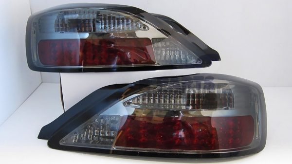 Black Chrome LED Tail lights for 99-02 Nissan Silvia 200SX S15 Spec R YASHIO taillights