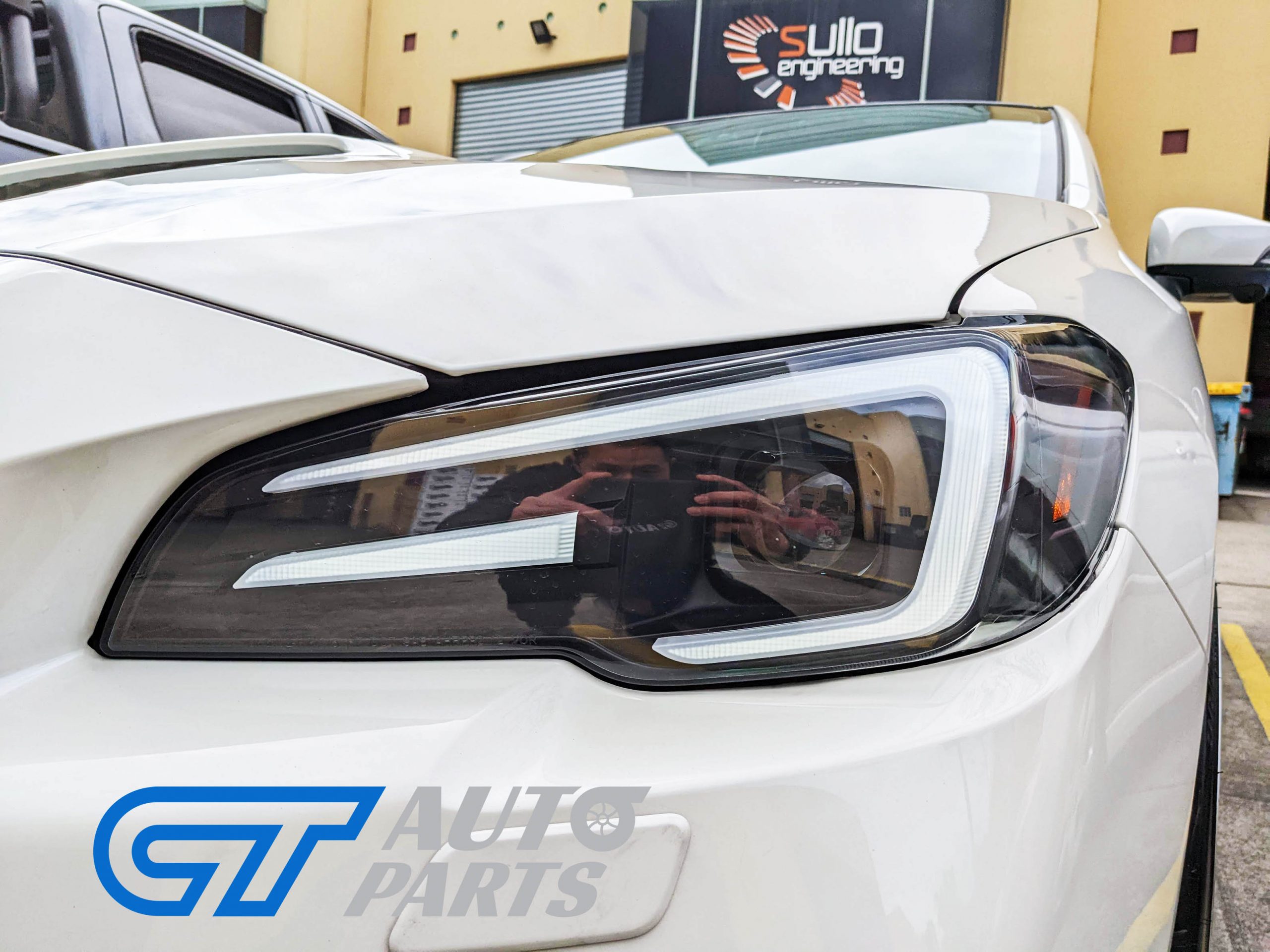 APEX LED DRL Dynamic Blinker Headlights for 14-17 Subaru WRX STI