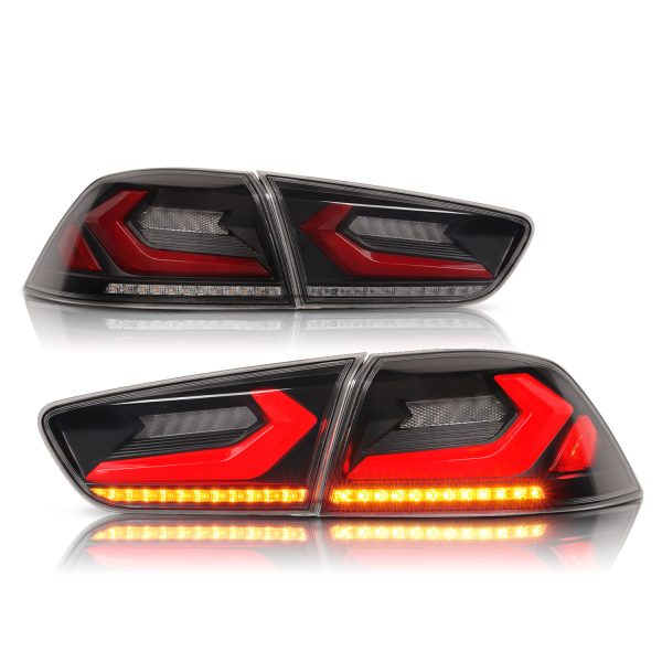 Smoke 3D V4 LED Tail lights for 07-18 Mitsubishi Lancer CJ EVO X VRX taillights