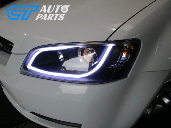3D DRL LED Projector Headlights for 06-10 Holden Commodore VE HSV SV8 S1 Head lights