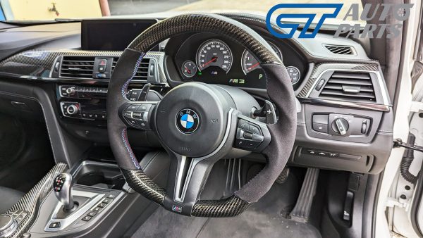 Carbon CF Alcantara D Shape Steering Wheel for 12-19 BMW M3 M4 F80 F82 Competition