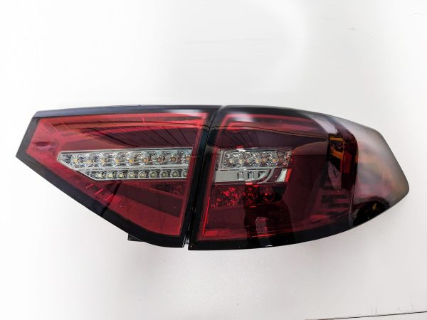 Spec D Smoke Red 3D LED Tail light Dynamic Signal for 08-13 Subaru Impreza G3 WRX RS STI Hatchback taillights