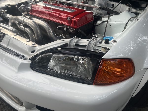 JDM Black Headlights & Amber corner lights for 91-95 Honda Civic EG VTI 3D Hatch head lights