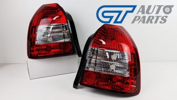 JDM Clear Red Tail light for 96-01 Honda Civic EK Hatch Vti taillights