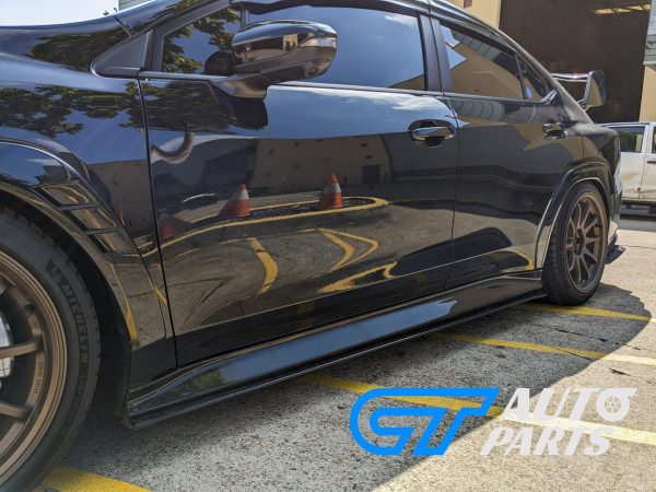STI Style OE Side skirt extension Glossy Black for 22-24 Subaru WRX VB RS TS SEDAN