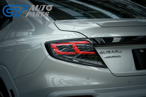 Black Red Full LED Dynamic Taillights for 22-25 Subaru WRX VB tail lights
