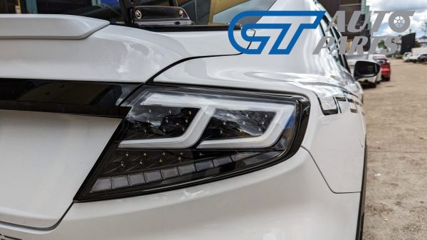 Black with White bar Full LED Dynamic Taillights for 22-25 Subaru WRX VB tail lights