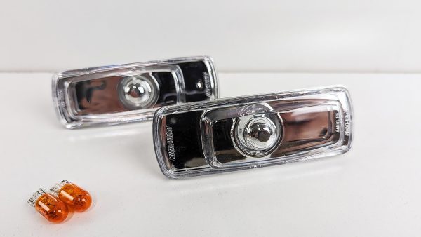 JDM Clear Side Marker Indicator Lights for 91-98 Nissan 180SX RPS13 Silvia