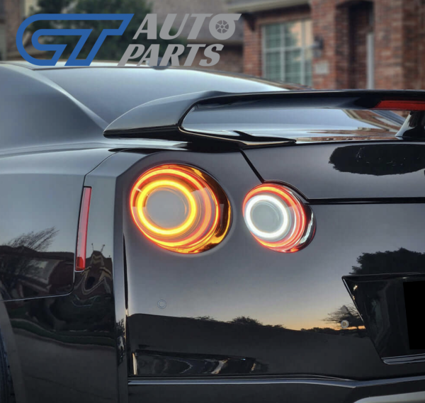 HRS Smoke 3D LED Taillights for 2007-2024 Nissan GTR R35 LED Tail Lights - The Elite Series