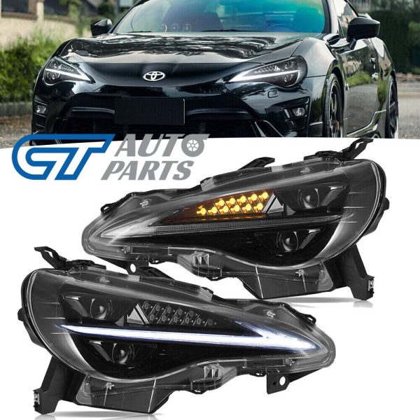 3D FULL LED Headlights W/Animation for 12-20 Subaru BRZ Toyota 86