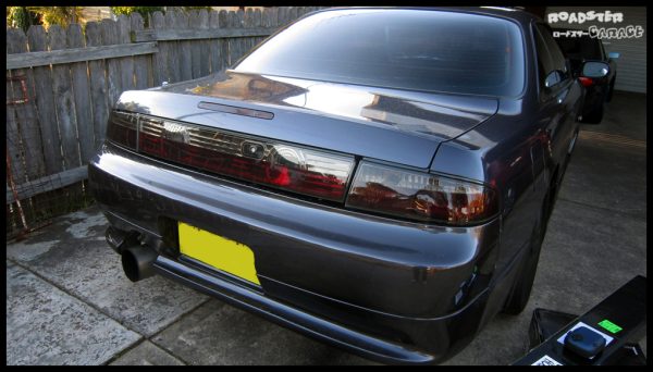 JDM Smoke Red Taillights & Garnish for 93-98 NISSAN SILVIA S14 200SX tail lights