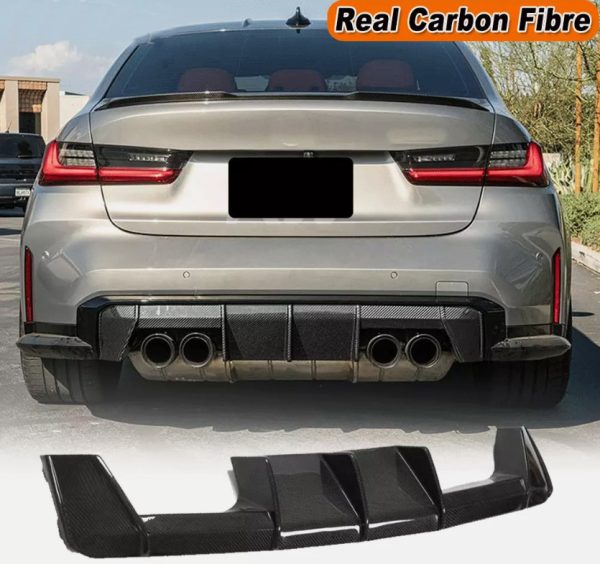 M Performance Style Carbon Rear Diffuser for 2021-2024 BMW M3 M4 G80 G82