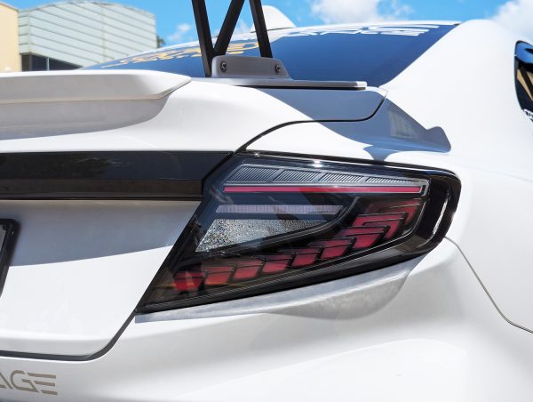 V3 Black Red Dragon Scale LED Dynamic Taillights for 22-25 Subaru WRX VB Tail Lights