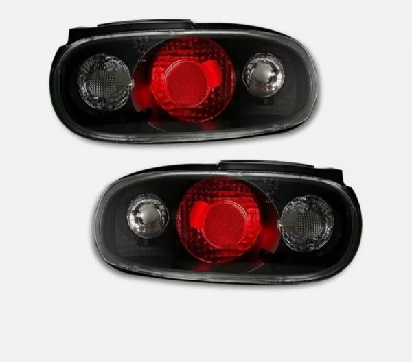 JDM Black Rear Taillights for 1989-1998 Mazda NA Miata MX5 MX-5 Taillights