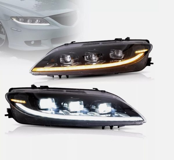 Full LED Projector Headlights For 2003-2008 Mazda 6 W/Start-up Animation