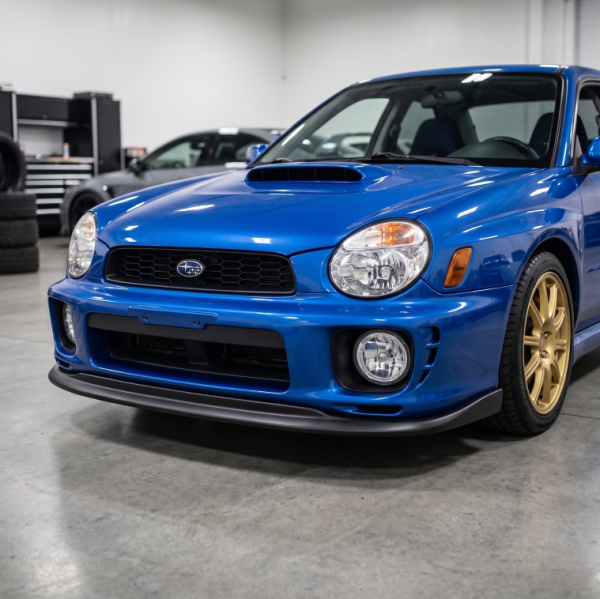 Matte Black ST Style Front Lip Splitter for 00-02 Subaru Impreza WRX STI Bugeye