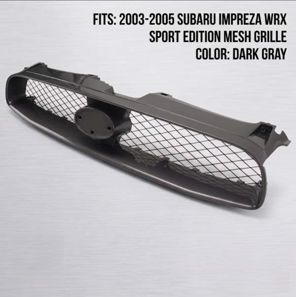 Premium OE Style Front Bumper Grille for Subaru Impreza Blobeye 2003-2005 (WRX, STI & GD Models)