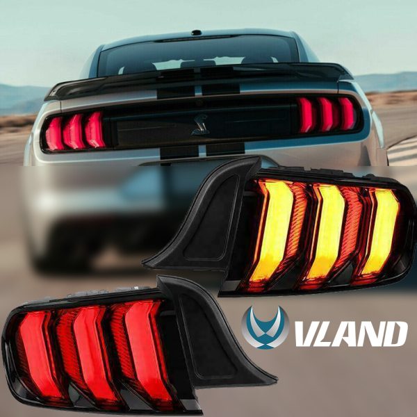 VLAND LED Tail Lights For Ford Mustang 2015-2023 S550 with 5 models Turn Signal