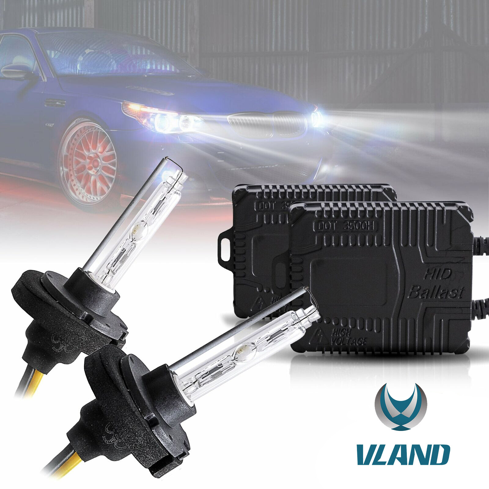 D2H HID Xenon Replacement Bulbs | 6000K Diamond White with Ballast Kit