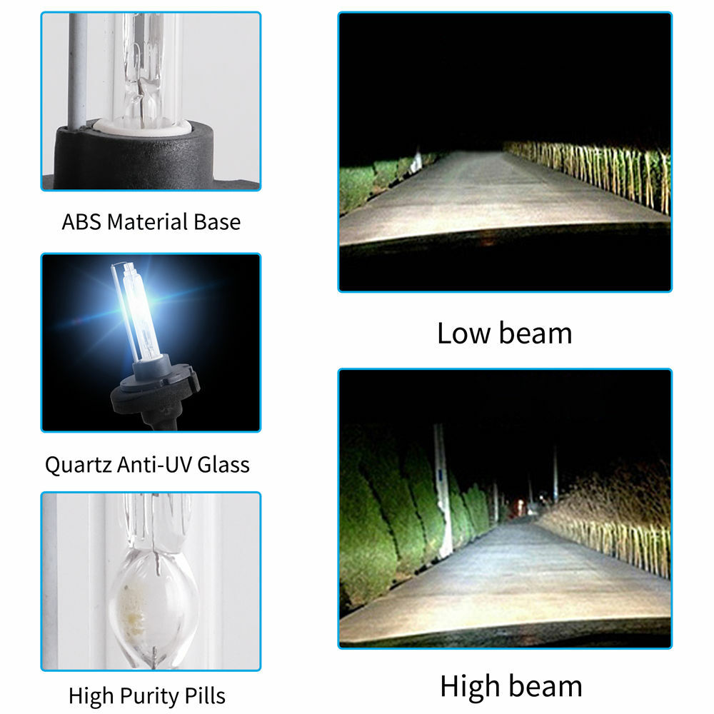 D2H HID Xenon Replacement Bulbs | 6000K Diamond White with Ballast Kit
