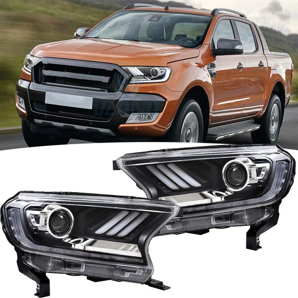 VLAND Full LED Headlights for Ford Ranger PX2 PXS 2016–2020  Sequential Indicators
